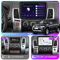 Go Андроид магнитола штатная для Mitsubishi Pajero Sport II 2008-2013 экран 9" 2/32Gb CarPlay 4G Wi-Fi GPS