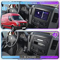 Al Штатная магнитола для Volkswagen Crafter I 2006-2011 экран 9" 2/32Gb CarPlay 4G Wi-Fi GPS Prime Android