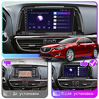 Al Штатная магнитола для Mazda 6 III (GJ) 2012-2015 экран 9" 2/32Gb CarPlay 4G Wi-Fi GPS Prime Android