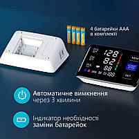 Тонометр-автомат на плече ALPHAMED, точний тискомір апарат вимірювач тиску та пульсу. Автоматичний тонометр, фото 9