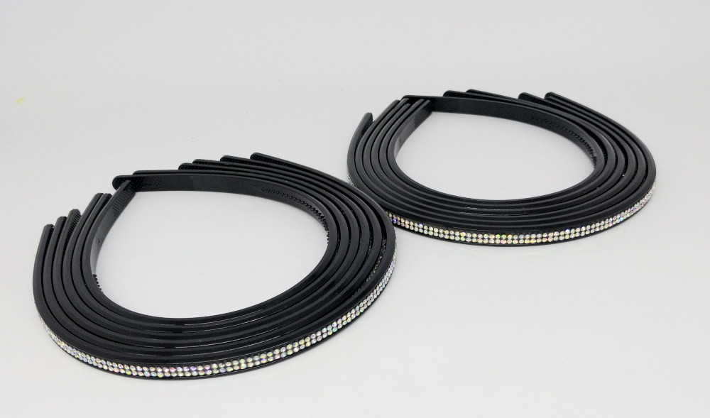 Обруч чорний 2,5см, ЦІНА ЗА УП. 12ШТ, пак. 27*14см, фото 1