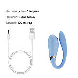 Смартвібратор для пар Zalo — Fanfan Royal Blue - SO6668, фото 7