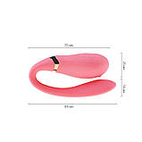 Смартвібратор для пар Zalo — Fanfan Rouge Pink - SO6669, фото 3