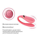 Смартвібратор для пар Zalo Fanfan set Rouge Pink, пульт ДК - SO6672, фото 5