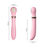 Пульсатор із підігрівом Zalo Sweet Magic - Desire Fairy Pink, турбо режим - SO6678, фото 2