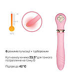 Пульсатор із підігрівом Zalo Sweet Magic - Desire Fairy Pink, турбо режим - SO6678, фото 4