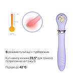 Пульсатор із підігрівом Zalo Sweet Magic - Desire Fantasy Violet, турбо режим - SO6679, фото 4