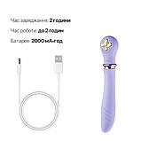 Пульсатор із підігрівом Zalo Sweet Magic - Desire Fantasy Violet, турбо режим - SO6679, фото 6