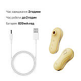 Набір 2в1 Zalo — UNICORN Yellow, віброяйце + вакуумний стимулятор - SO6686, фото 6