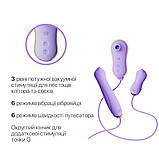 Набір 3в1 Zalo – UNICORN Set Violet, віброяйце, пульсатор, вакуумний стимулятор - SO6688, фото 4