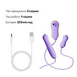 Набір 3в1 Zalo – UNICORN Set Violet, віброяйце, пульсатор, вакуумний стимулятор - SO6688, фото 6