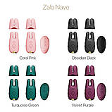 Смарт-вібратор для грудей Zalo - Nave Obsidian Black, пульт ДК, робота через додаток - SO7490, фото 8