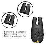 Смарт-вібратор для грудей Zalo - Nave Obsidian Black, пульт ДК, робота через додаток - SO7490, фото 4