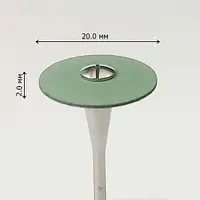 Полир для циркония и керамики с алмазной крошкой  грубый (зеленый)  20,0/2,0 мм  DuraCool  D2AC