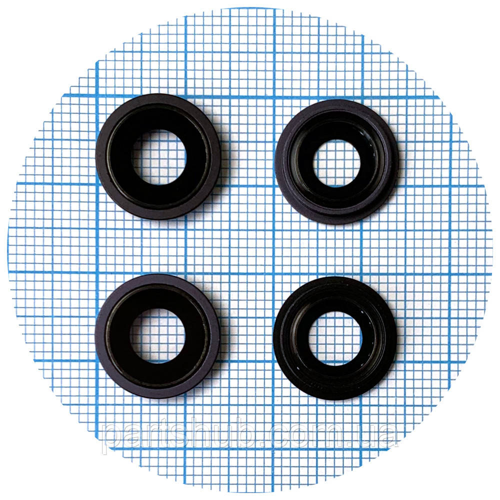 Скло камери Apple iPhone 13, iPhone 13 Mini (чорне з кільцем - 2 шт), фото 1