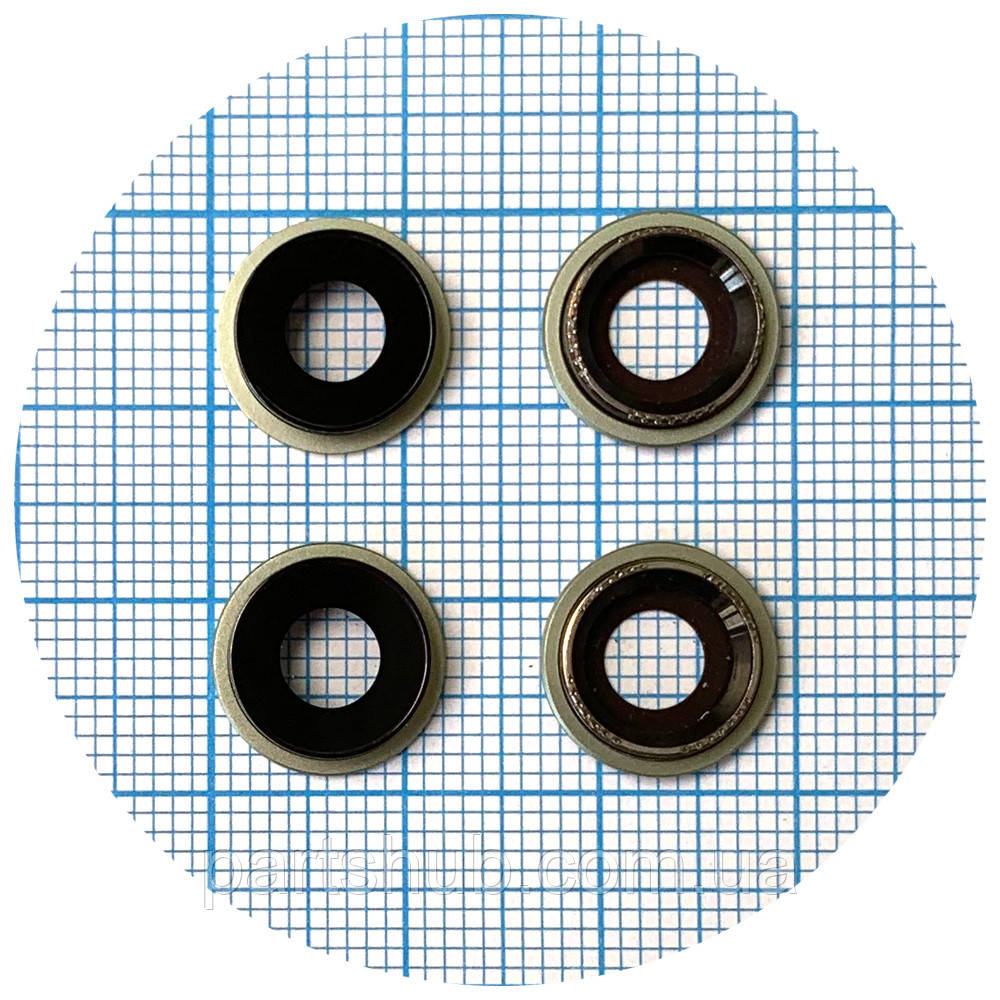 Скло камери Apple iPhone 12, iPhone 12 Mini (із зеленим кільцем - 2 шт), фото 1