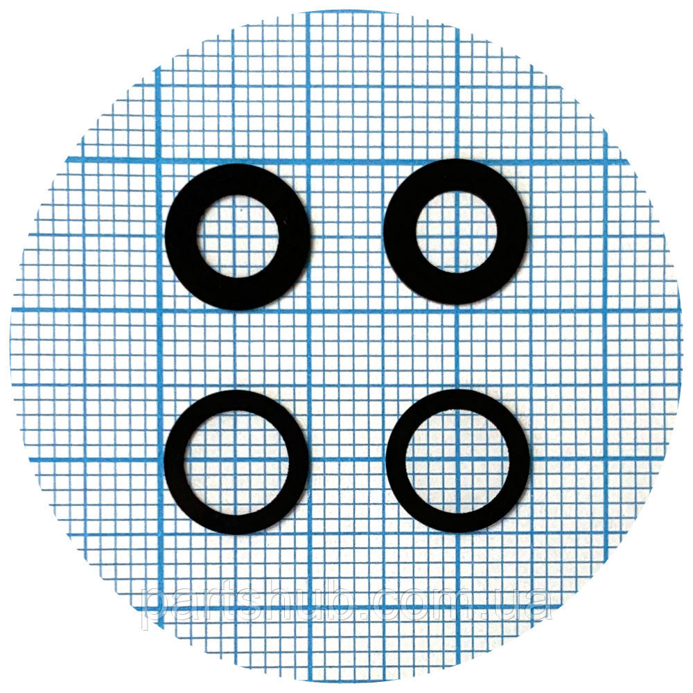 Скло камери Apple iPhone 12, iPhone 12 Mini (чорне - 2 шт), фото 1