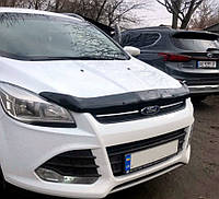 Дефлектор капота (мухобойка) Ford Kuga 2013-2016 (Cappafe)