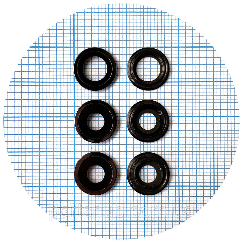 Скло камери Apple iPhone 11 Pro, iPhone 11 Pro Max (з сірим кільцем - 3 шт), фото 1