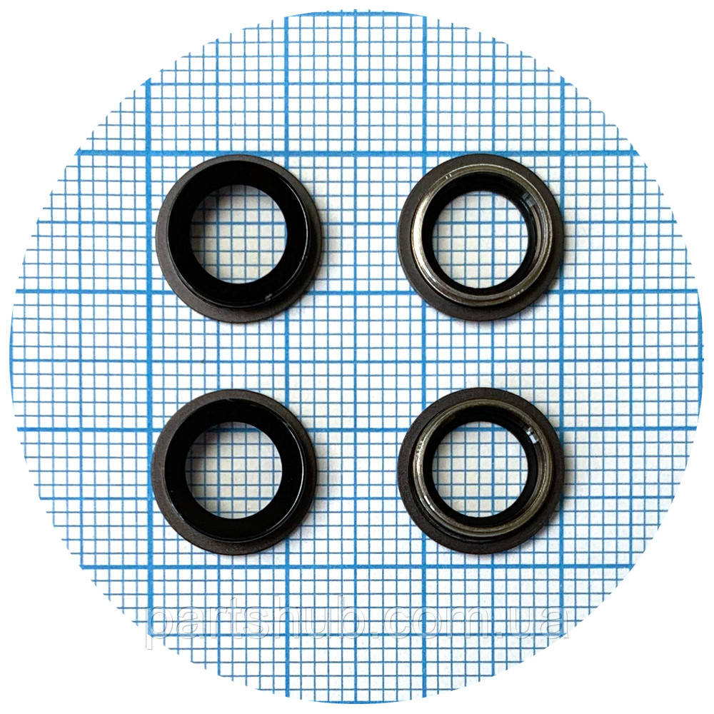 Скло камери Apple iPhone 11 (чорне з кільцем - 2 шт), фото 1