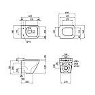 Комплект інсталяції Q-TAP Nest/Tern с унітазом Q-TAP кнопка хром 176972 QT1733052EUQW45160, фото 2