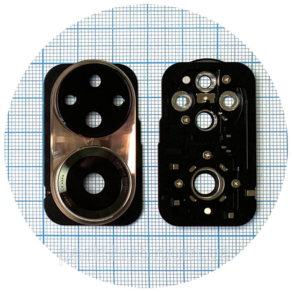 Скло камери Huawei Honor 50, Honor 50 Pro (із золотистою рамкою), фото 1