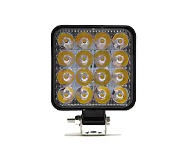 Светодиодная LED фара рабочая 48W 3Вт 16ламп 8.5см 8.5см 1.5см