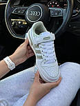Жіночі кросівки кеди Adidas Forum Low 84 весна-осінь повсякденні (White Olive). Живе фото, фото 4