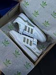 Жіночі кросівки кеди Adidas Forum Low 84 весна-осінь повсякденні (White Olive). Живе фото, фото 3