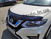 Дефлектор капота (мухобойка) Nissan Xtrail 2014-2020 (Cappafe)