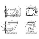 Комплект інсталяції Q-TAP Nest/Scorpio с унітазом Q-TAP кнопка хром 176968 QT1433053EUQW45162, фото 2