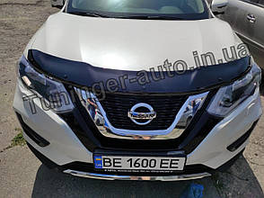 Дефлектор капота (мухобійка) Nissan Rogue 2014-2020 (Cappafe)