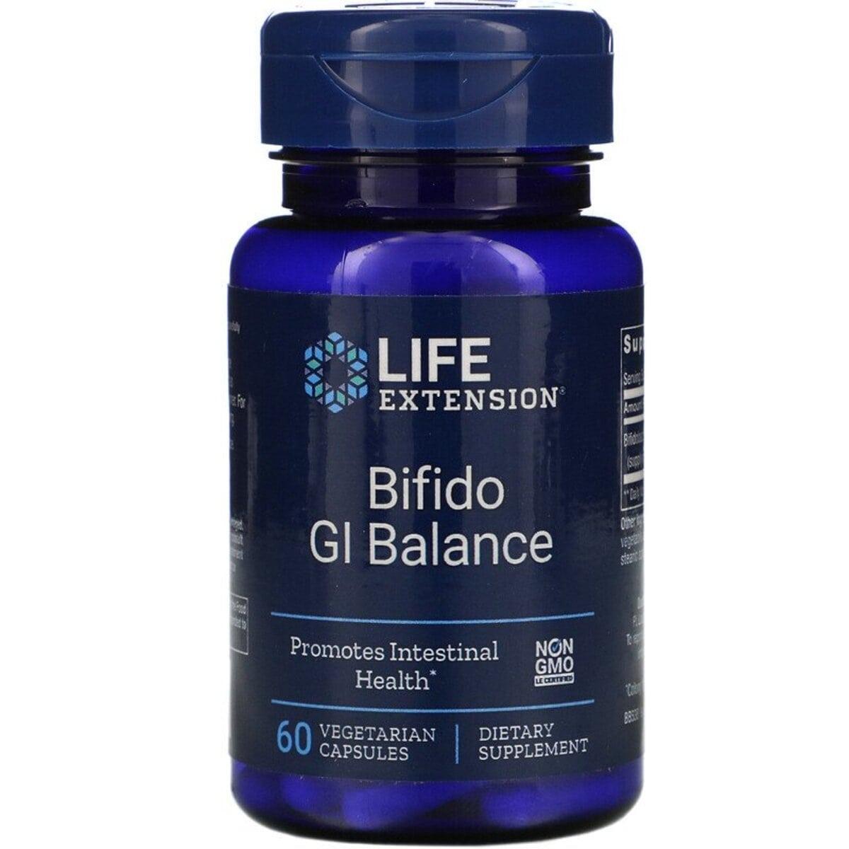 Пробиотики, Bifido GI Balance, Life Extension, 60 Вегетарианских Капсул ...