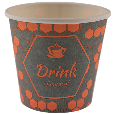 Стакан 1-шаровий з малюнком "Drink" - 110мл (50шт)