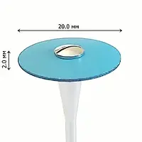 Полир для циркония и керамики с алмазной крошкой средний (синий) 20,0/2,0 мм DuCoBur D2AM
