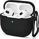 Чохол з Soft-Touch і мікрофіброю для AirPods 3 (2021) + карабін - Black 23 - фото 1 - id-p1634971423