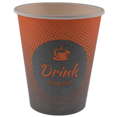 Стакан 1-шаровий з малюнком "Drink" - 175мл (50шт)