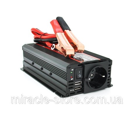 Інвертор напруги KY-M4000, 550W, 12/220V, Line-Interactive, LCD, 1 Shuko, 2 USB-вихід, прикурювач, Box, фото 2