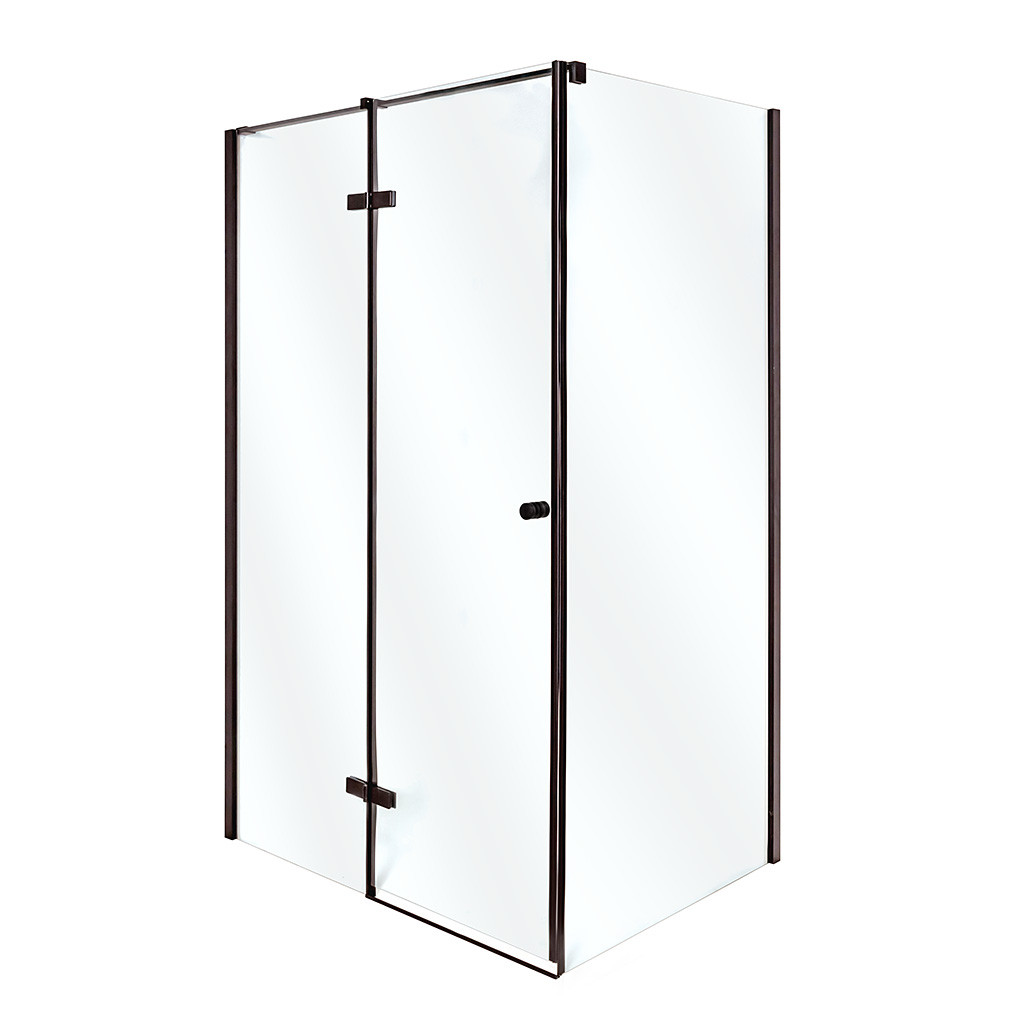 Душова кабіна VIVIA Adriana Black M 100х80х210 дрібний піддон 14 см