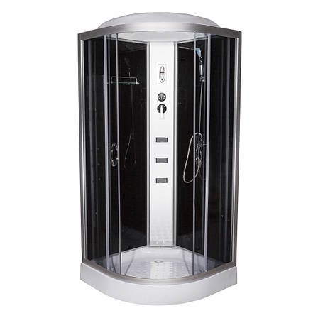 Гідромасажний бокс 90х90х210 низький піддон з підсвіткою та радіо 61 RC R, фото 1