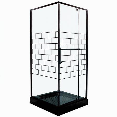 Душова кабіна VIVIA BERTA 90х90х205 дрібний піддон, фото 1