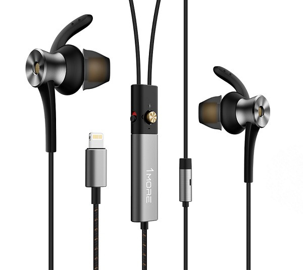 Навушники Xiaomi 1MORE Dual Driver ANC Lightning In-Ear Headphones Gray, фото 1