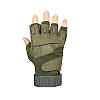 Тактичні беззбережні рукавички e302 зелений xl, фото 2