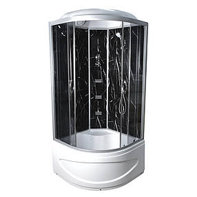 Гідробокс TKF90 Чорний онікс BG 90x90x215 глибокий піддон, фото 1