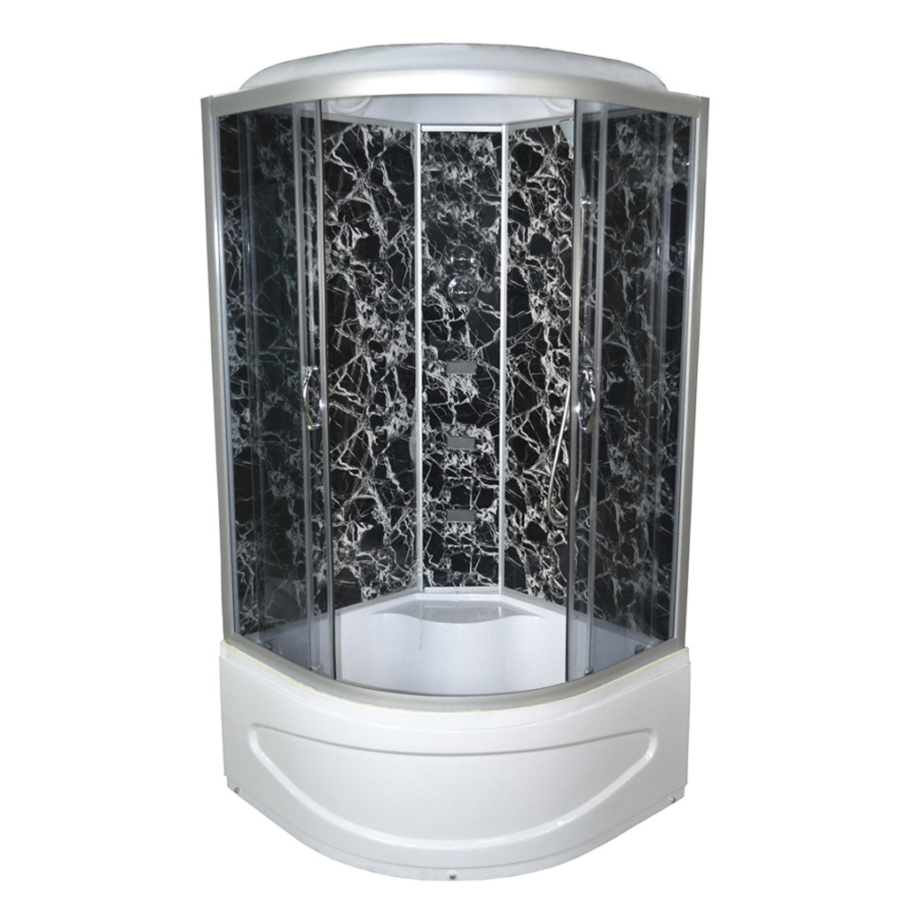 Гідробокс TKF90 Чорна павутина BG 90x90x215 глибокий піддон