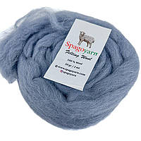 Spagoyarn FELT WOOL (Фелт Вул) № 87017 сірий (Пряжа 100% вовна, нитки для фелтинга)