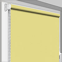 Рулонна штора ТМ "DecoSharm" Роял 801 відкритого типу Блідо-жовтий
