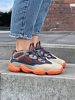Женские кроссовки Adidas Yeezy Boost 500 Enflame (разноцветные) яркие модные спортивные деми кроссы 0981