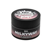 YO NAILS RubberOid Milkyway PEACH Soak Off Hard Base Каучуковая база персиковая, 30 мл