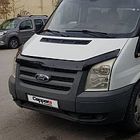 Дефлектор капота (мухобойка) Ford Transit 2006-2014 (Cappafe)